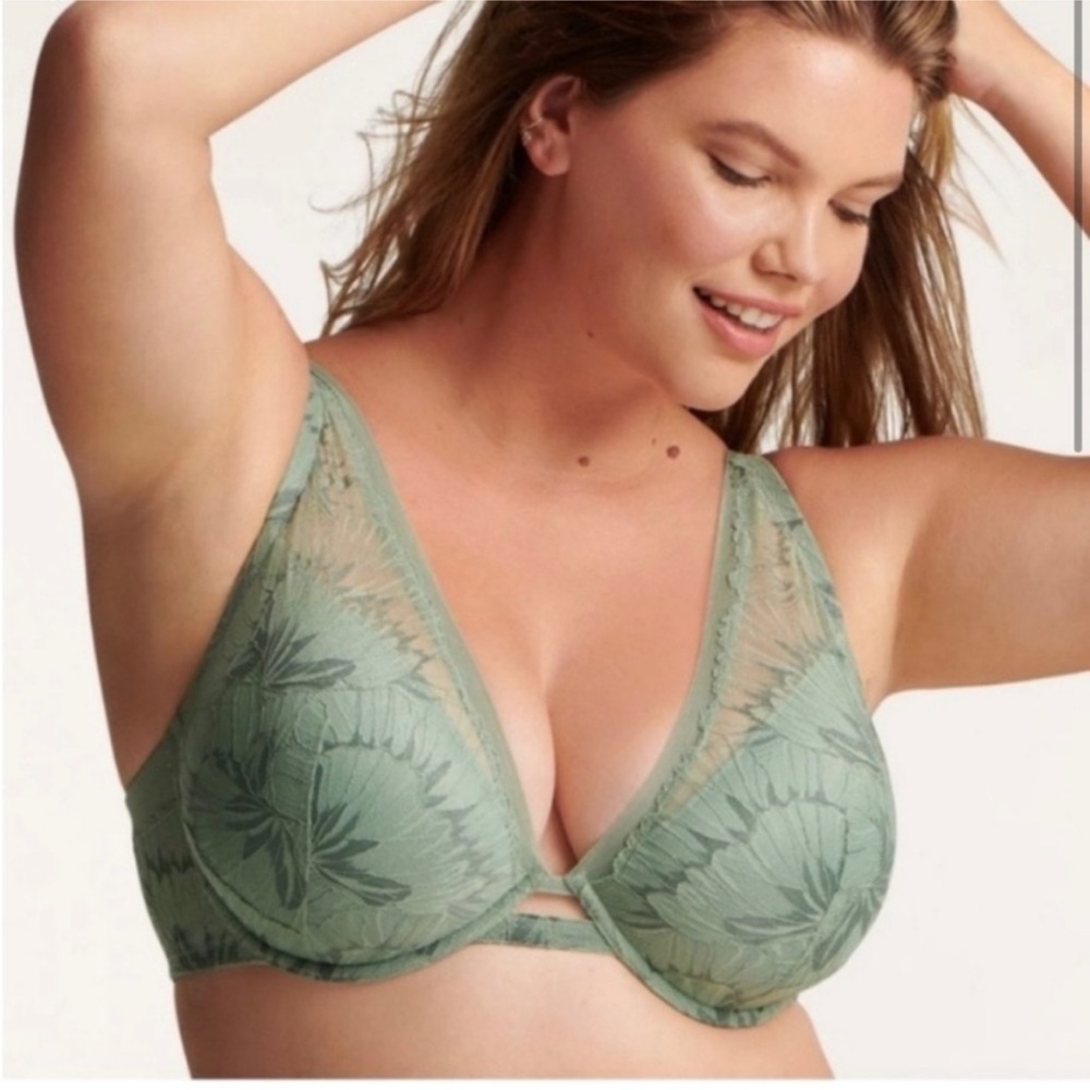 THIRDLOVE Petal Lace Plunge Bra Size 38F